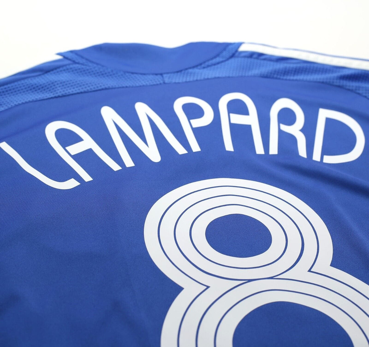 2006/08 LAMPARD #8 Chelsea Vintage adidas UCL Home Football Shirt Jersey (M)