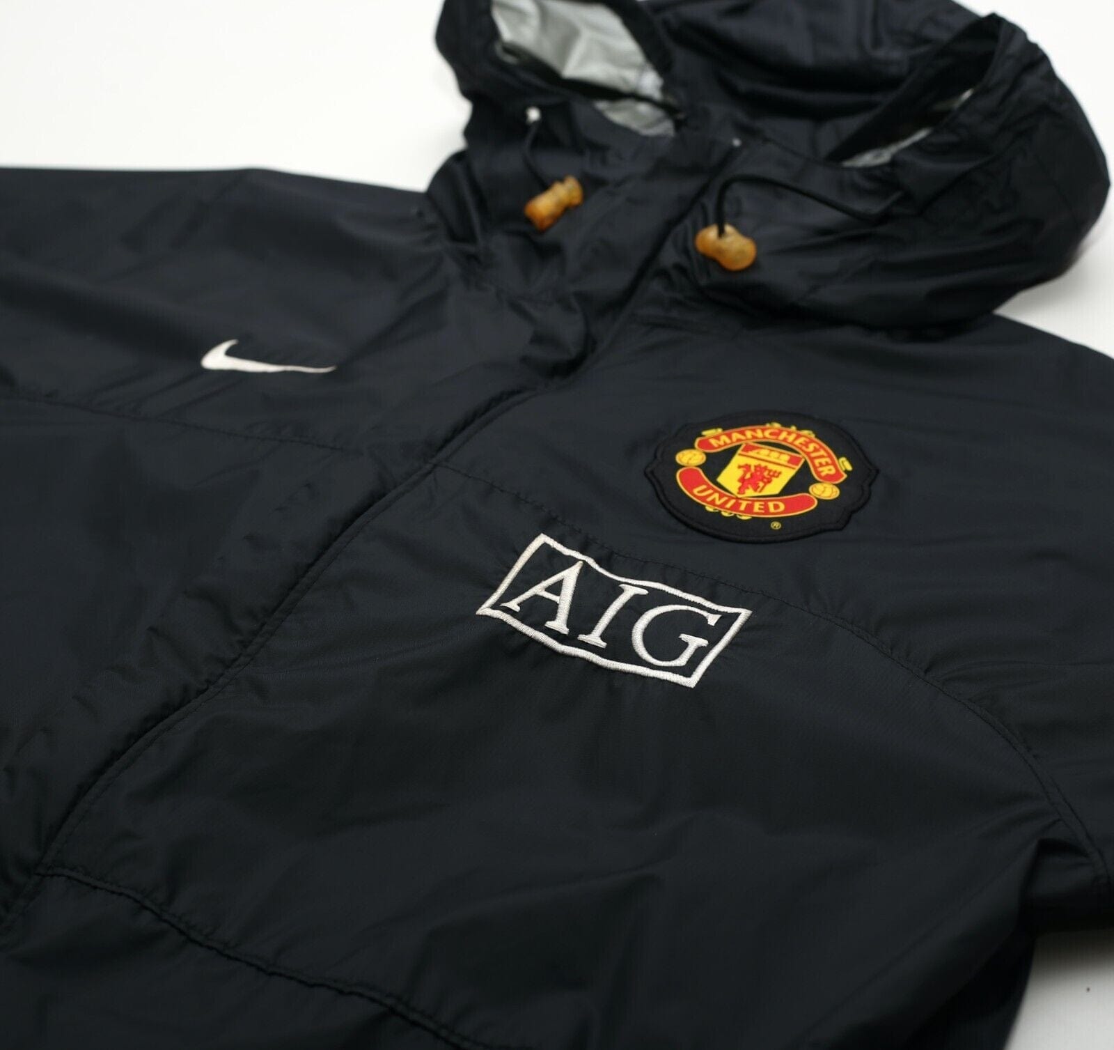 2006/08 MANCHESTER UNITED Vintage Nike Football Hooded Rain Jacket (M)