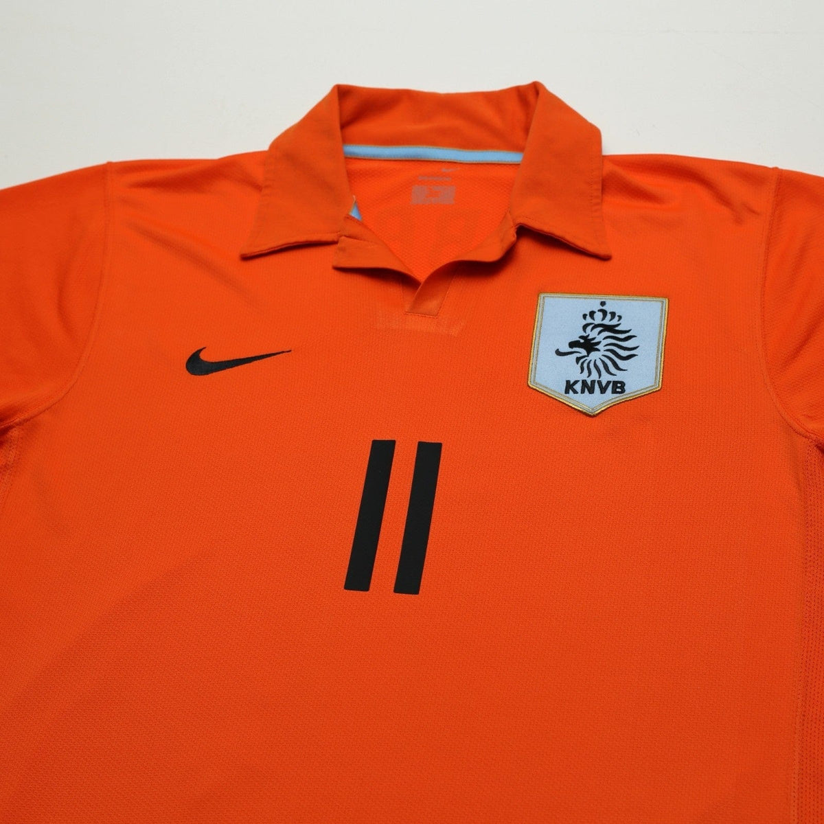 2006/08 Robben #11 Holland Vintage Nike Home Football Shirt (M) Netherlands