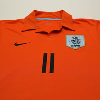 2006/08 Robben #11 Holland Vintage Nike Home Football Shirt (M) Netherlands