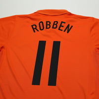 2006/08 Robben #11 Holland Vintage Nike Home Football Shirt (M) Netherlands