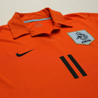2006/08 Robben #11 Holland Vintage Nike Home Football Shirt (M) Netherlands