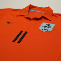 2006/08 Robben #11 Holland Vintage Nike Home Football Shirt (M) Netherlands