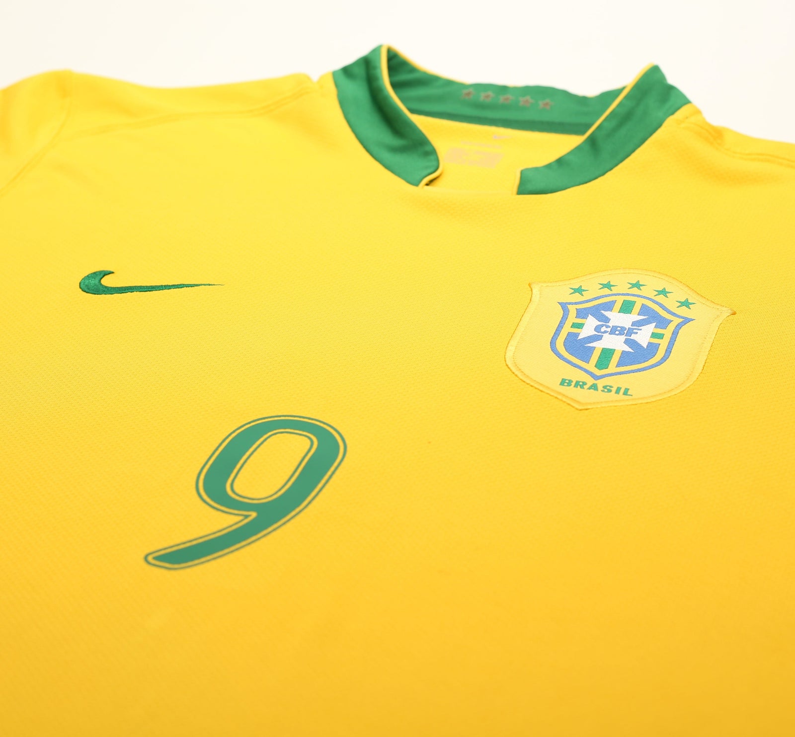 2006/08 RONALDO #9 Brazil Vintage Nike Home Football Shirt Jersey (L)