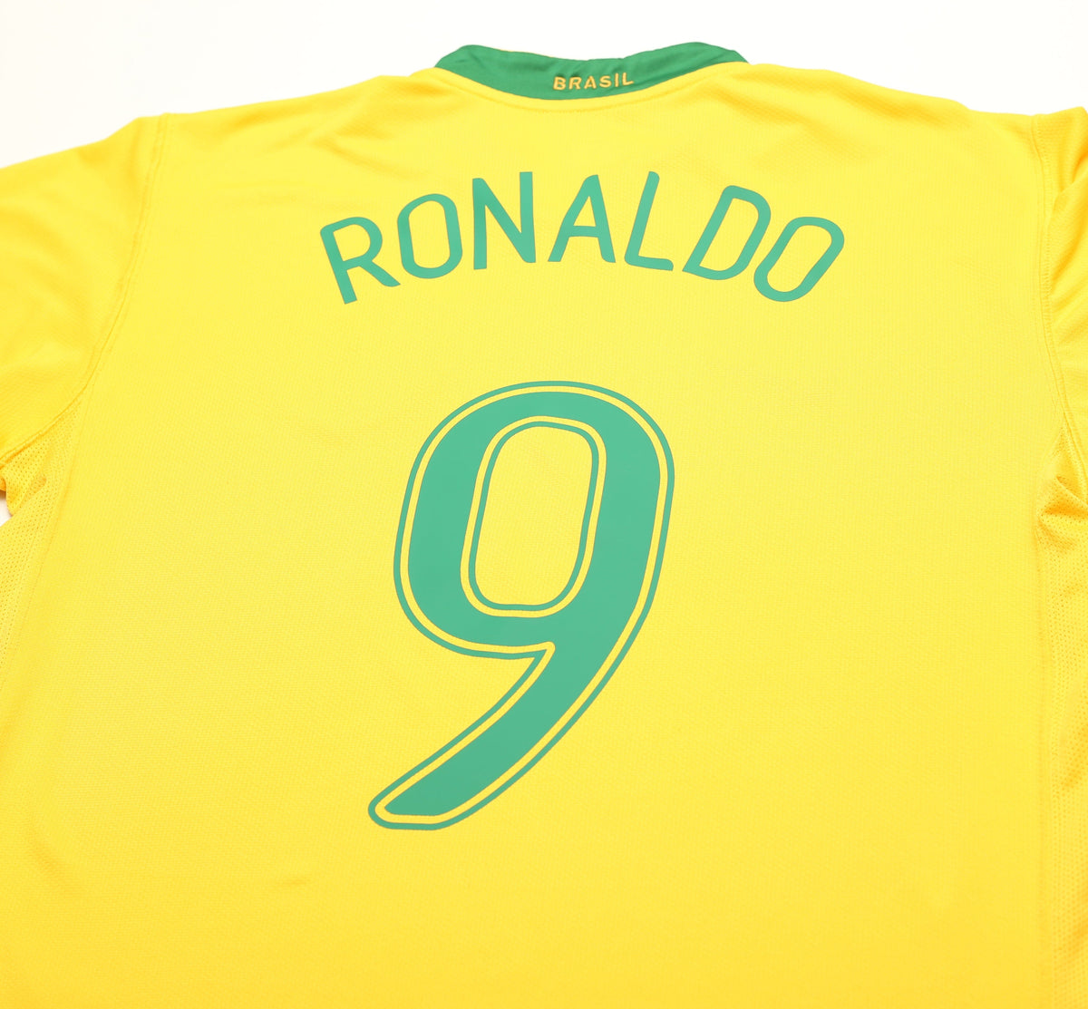 2006/08 RONALDO #9 Brazil Vintage Nike Home Football Shirt Jersey (L)