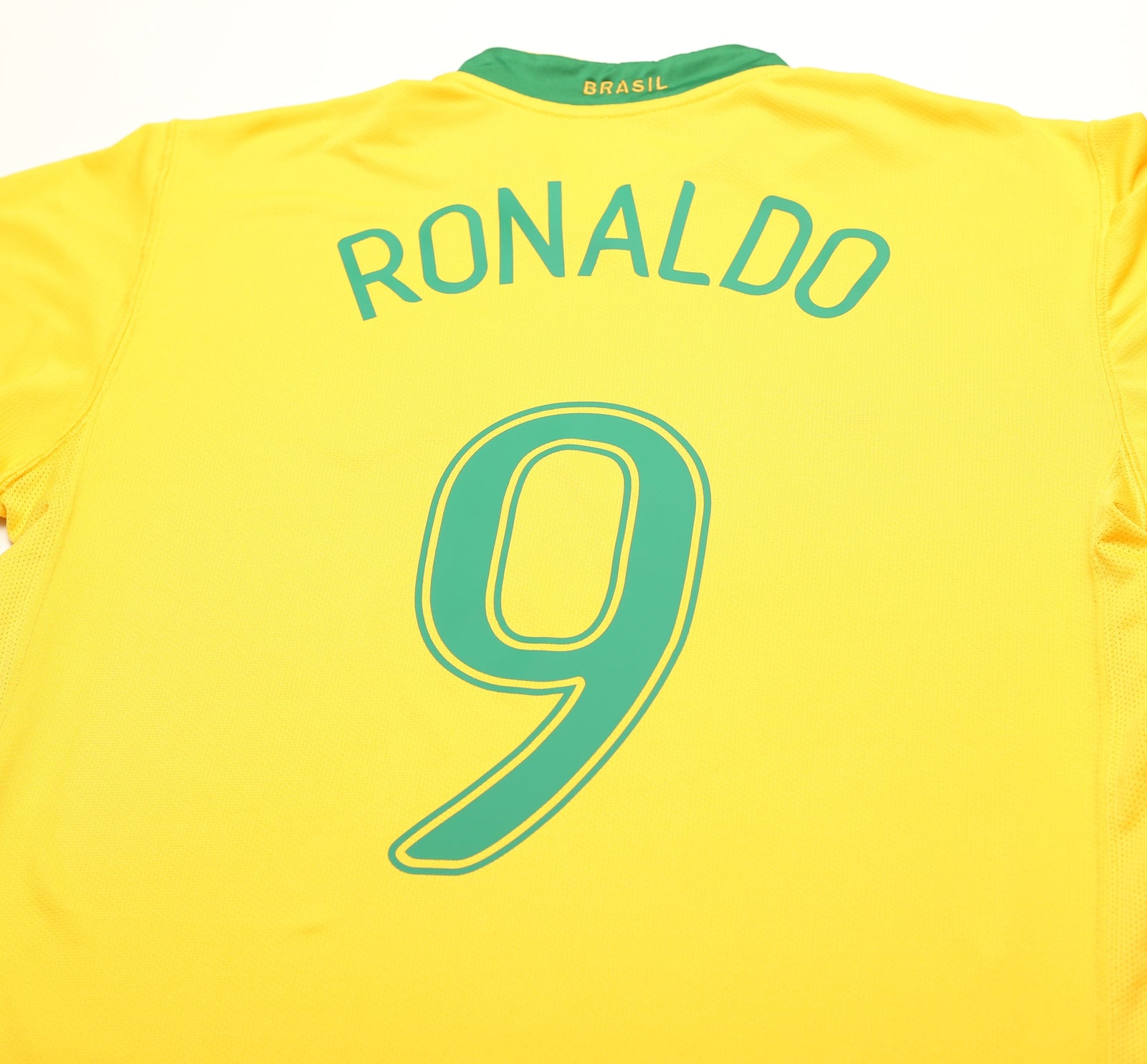 2006/08 RONALDO #9 Brazil Vintage Nike Home Football Shirt Jersey (L)
