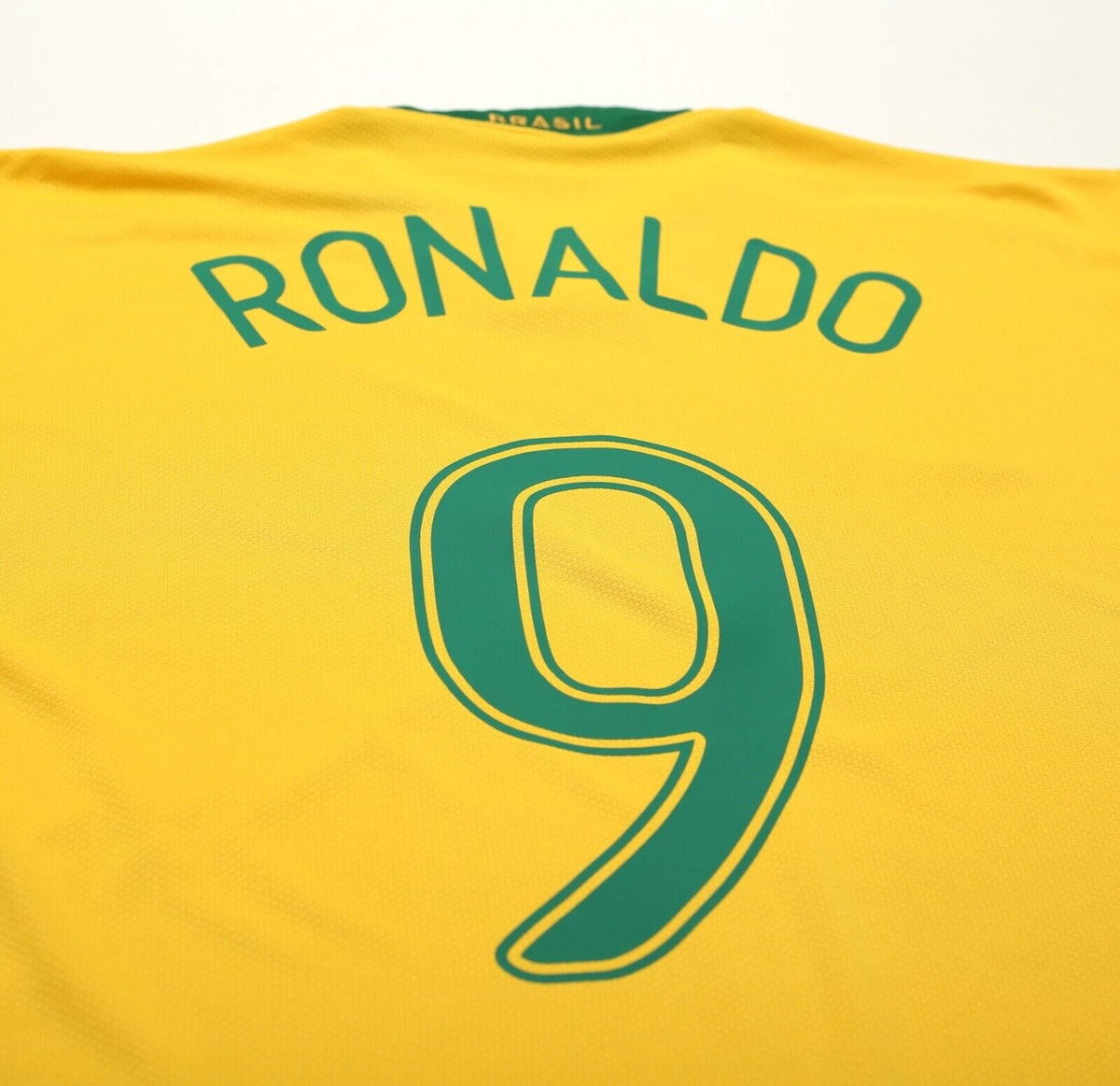 2006/08 RONALDO #9 Brazil Vintage Nike Home Football Shirt Jersey (L)