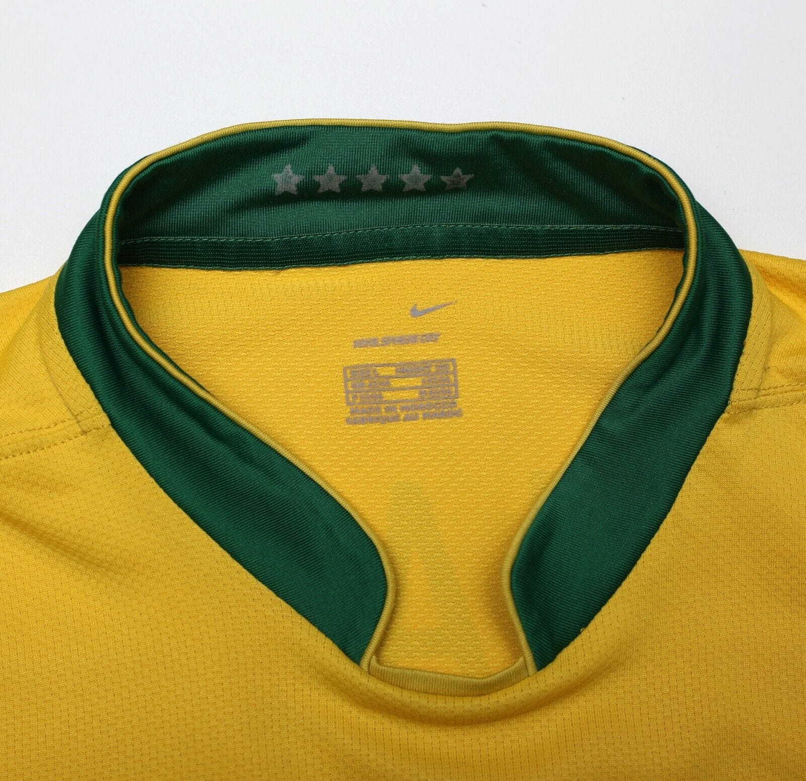 2006/08 RONALDO #9 Brazil Vintage Nike Home Football Shirt Jersey (L)