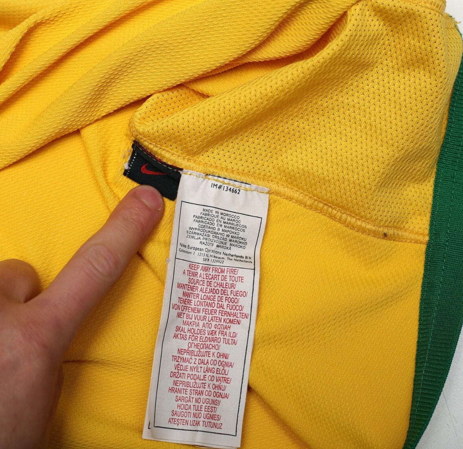 2006/08 RONALDO #9 Brazil Vintage Nike Home Football Shirt Jersey (L)