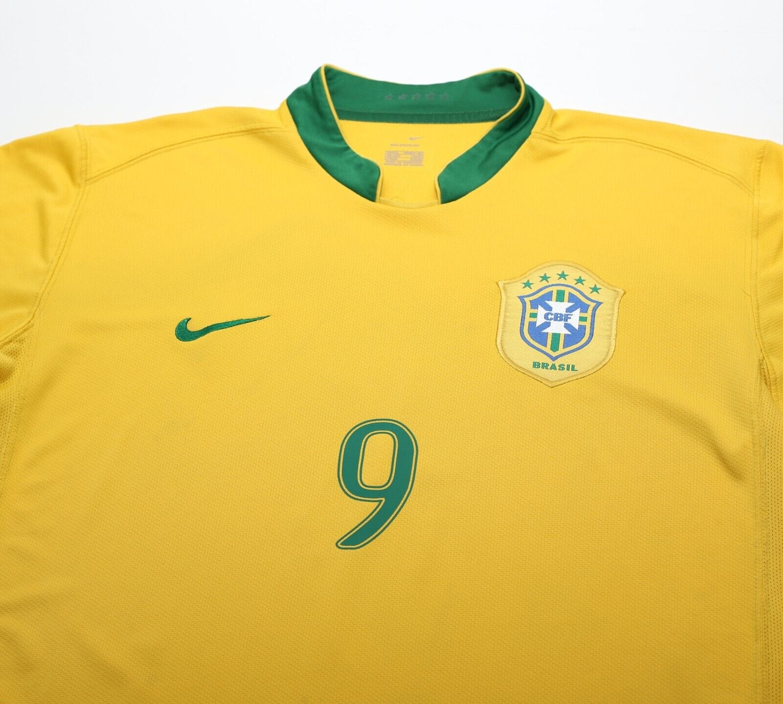 2006/08 RONALDO #9 Brazil Vintage Nike Home Football Shirt Jersey (XL)
