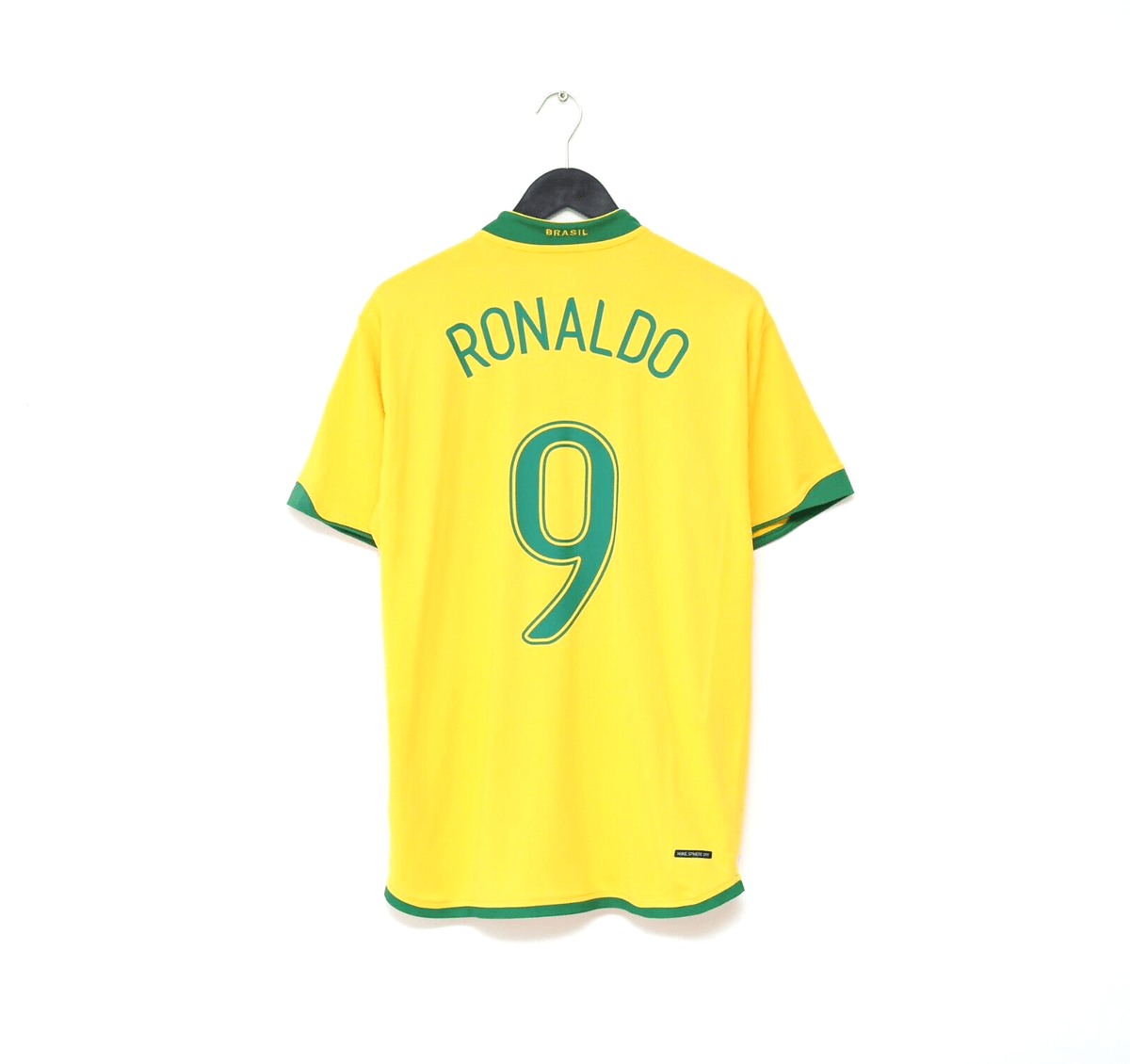 2006/08 RONALDO #9 Brazil Vintage Nike WC 2006 Home Football Shirt (L)