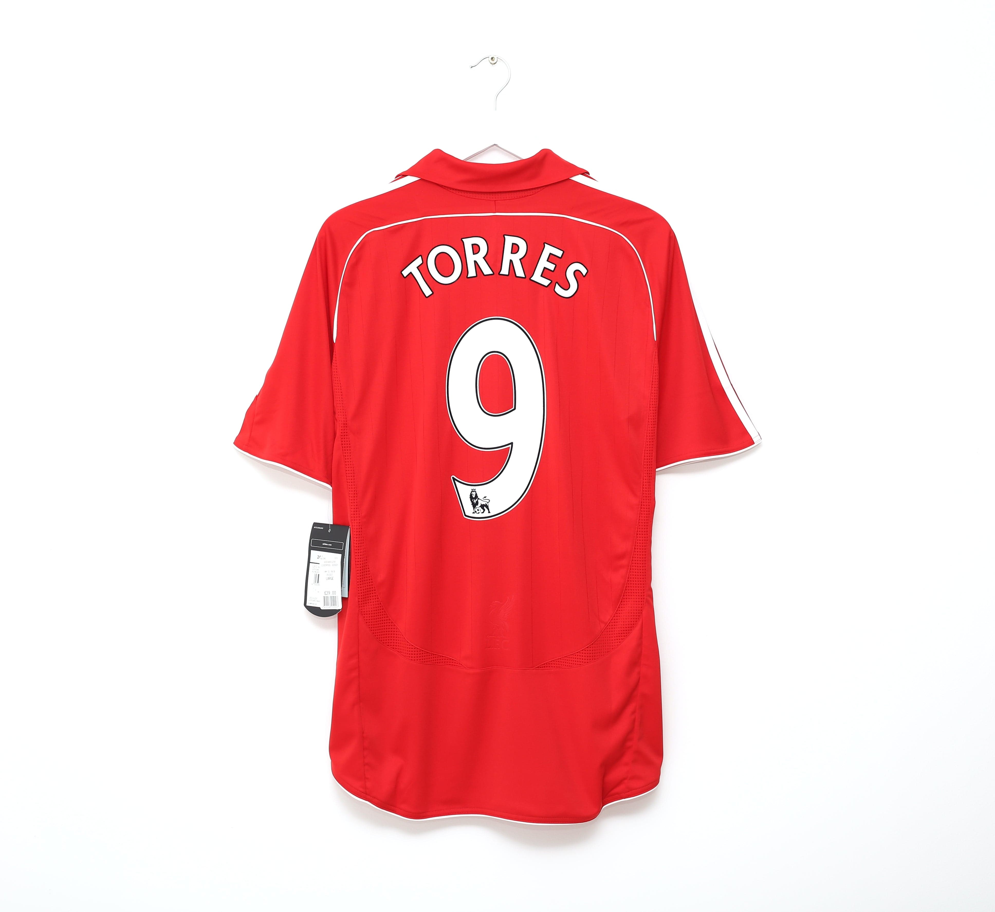 2006/08 TORRES #9 Liverpool Vintage adidas Home Football
