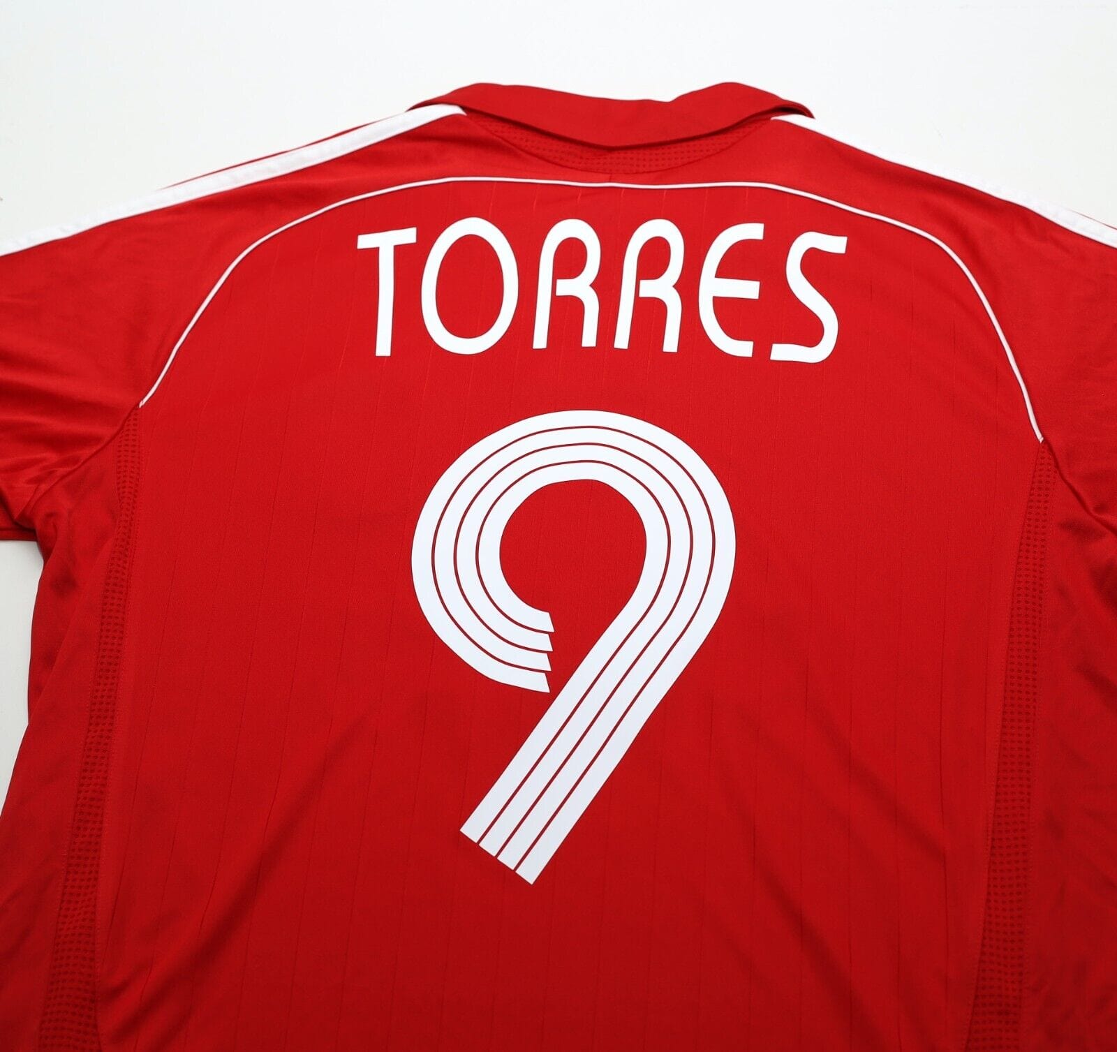 2006/08 TORRES #9 Liverpool Vintage adidas Home Football Shirt Jersey (M)