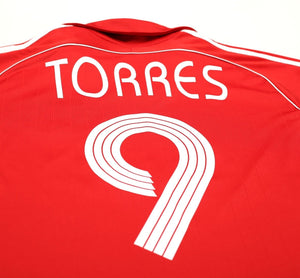2006/08 TORRES #9 Liverpool Vintage adidas Home Football Shirt Jersey (S)