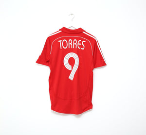 2006/08 TORRES #9 Liverpool Vintage adidas Home Football Shirt Jersey (S)