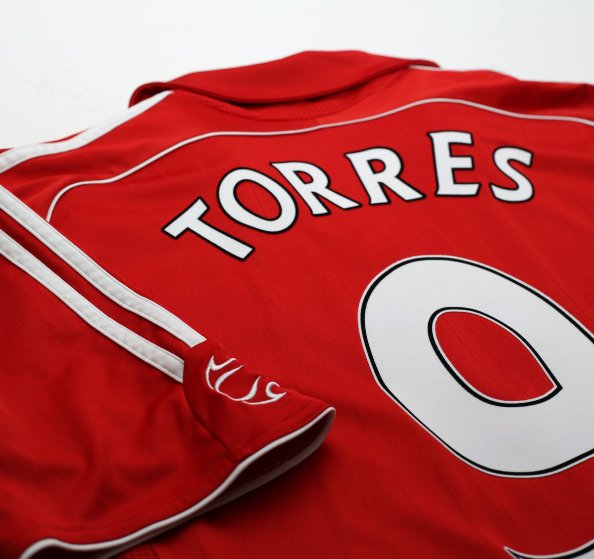 2006/08 TORRES #9 Liverpool Vintage adidas Home Football Shirt (L)