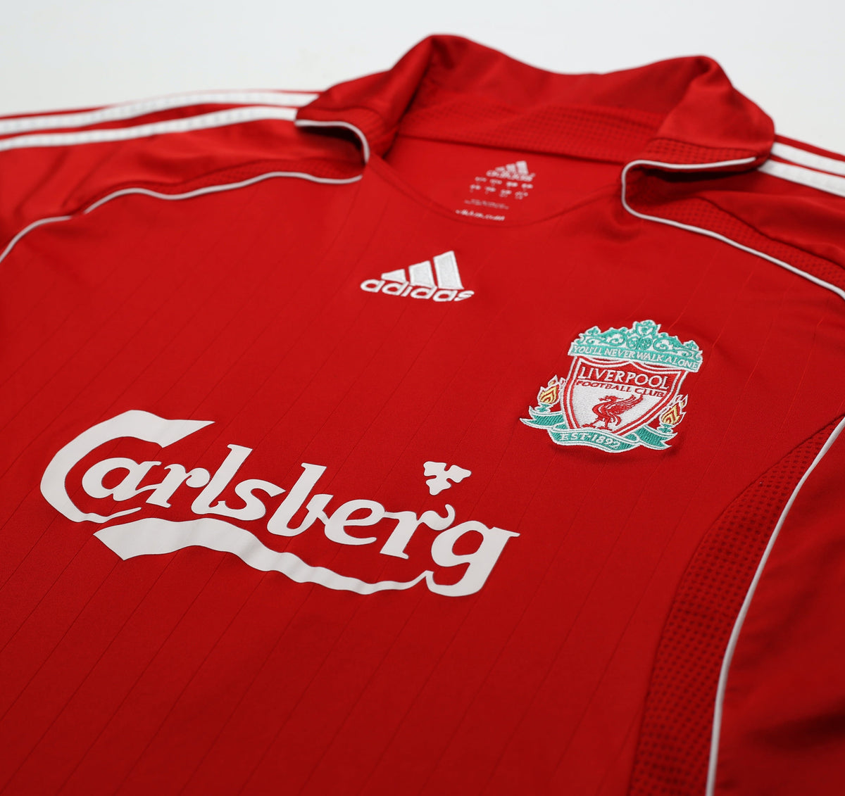 2006/08 TORRES #9 Liverpool Vintage adidas Home Football Shirt (L)