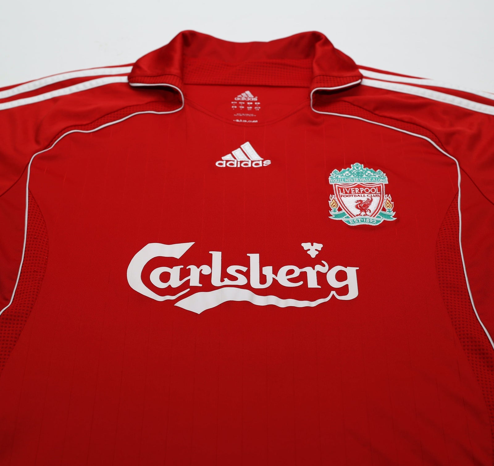 2006/08 TORRES #9 Liverpool Vintage adidas Home Football Shirt (L)