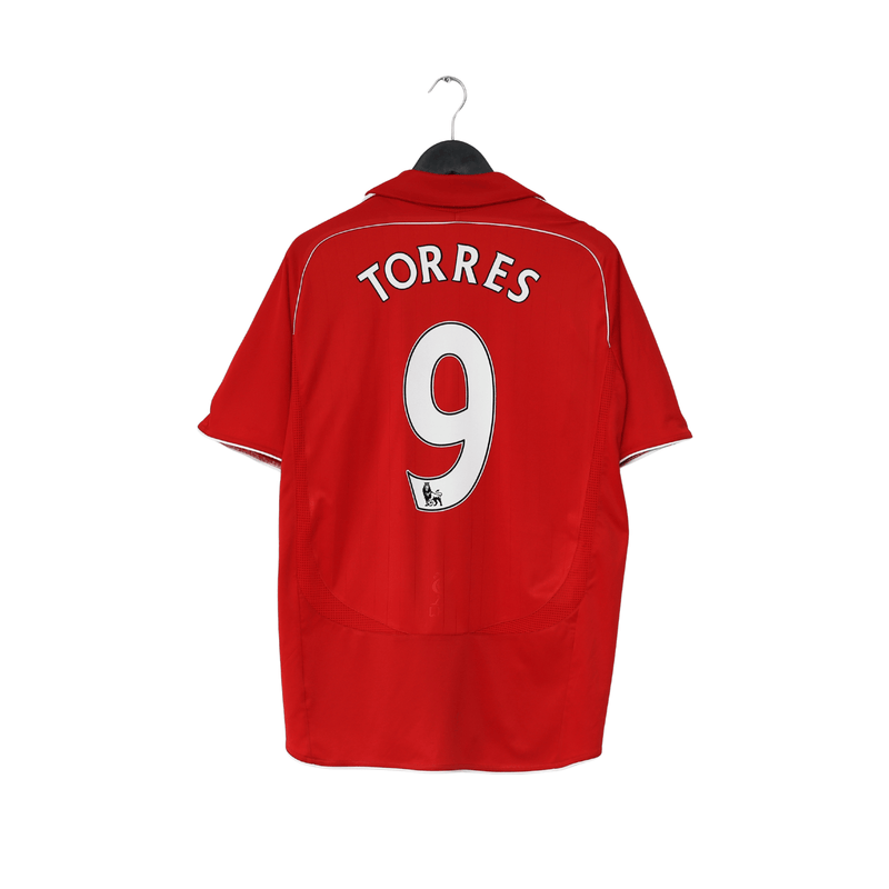 2006/08 TORRES #9 Liverpool Vintage adidas Home Football Shirt (L)