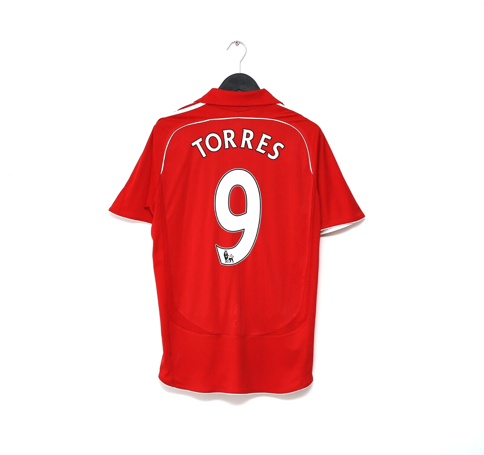 2006/08 TORRES #9 Liverpool Vintage adidas Home Football Shirt (M)