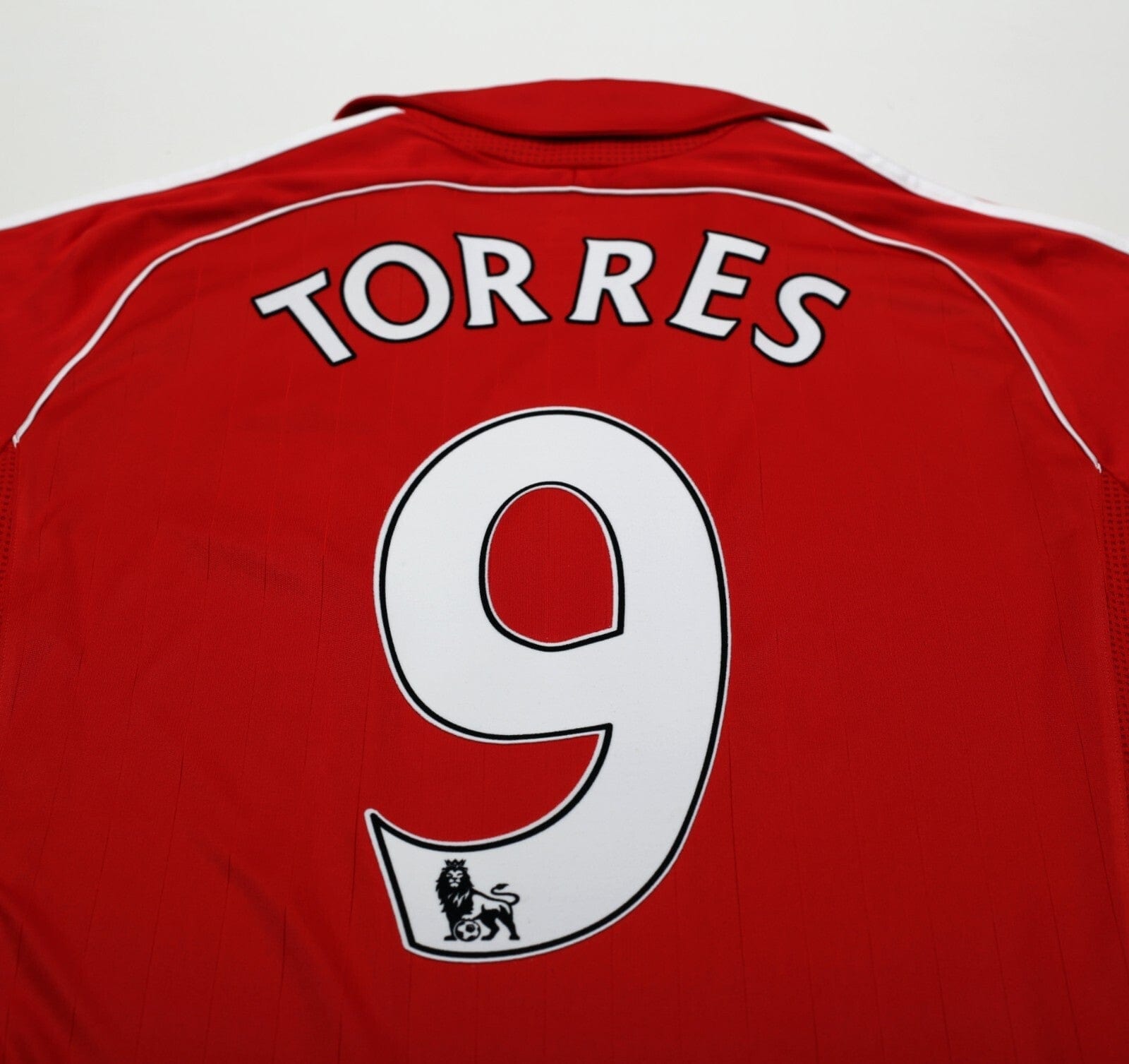 2006/08 TORRES #9 Liverpool Vintage adidas Home Football Shirt (S)