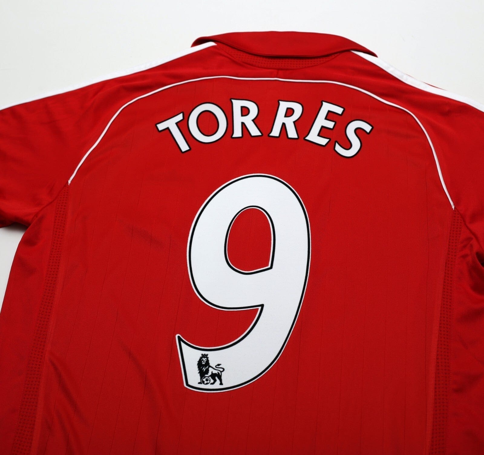 2006/08 TORRES #9 Liverpool Vintage adidas Home Football Shirt (S)