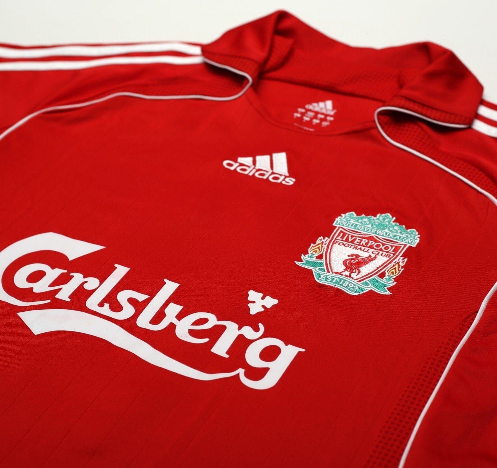 2006/08 TORRES #9 Liverpool Vintage adidas Home Football Shirt (S)