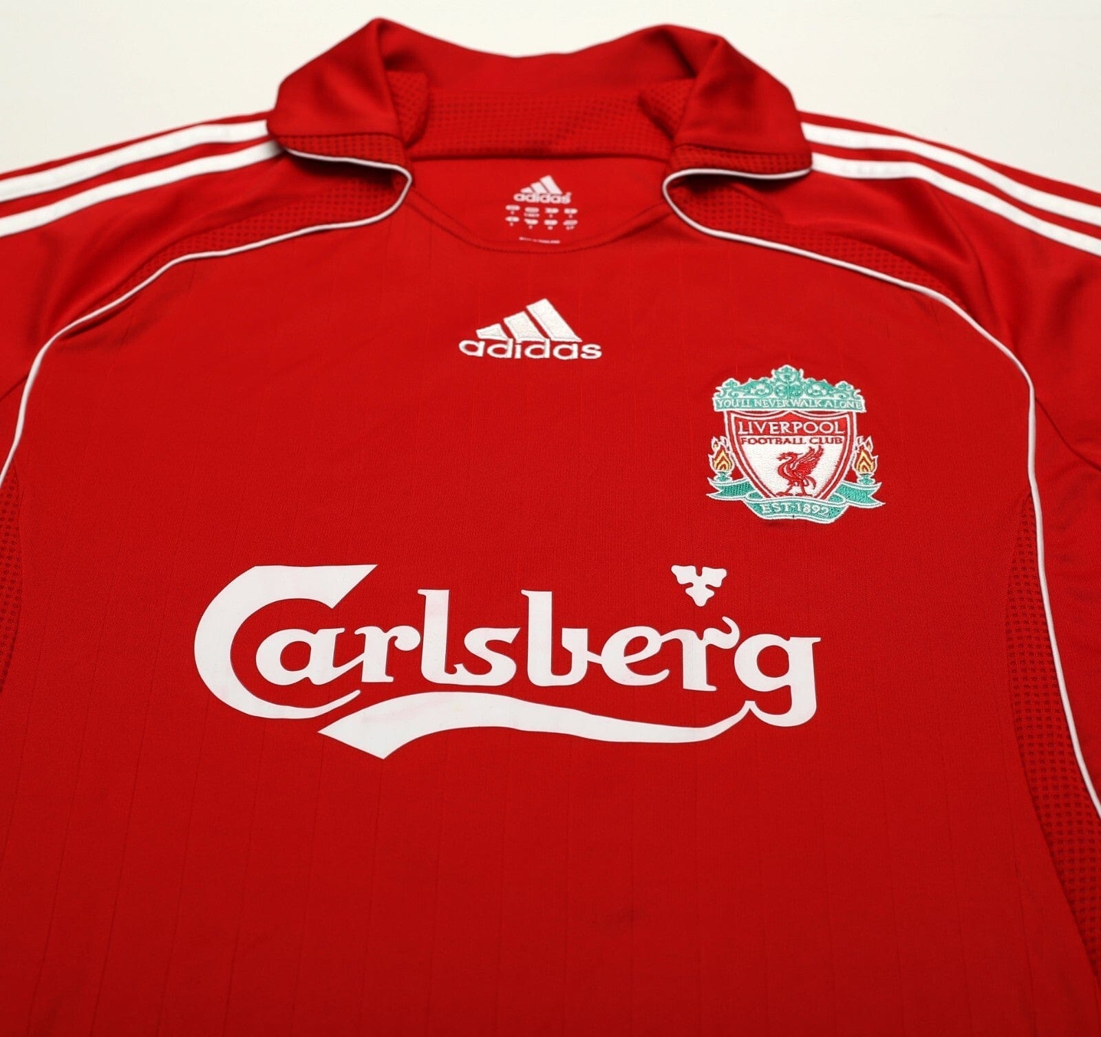 2006/08 TORRES #9 Liverpool Vintage adidas Home Football Shirt (S)