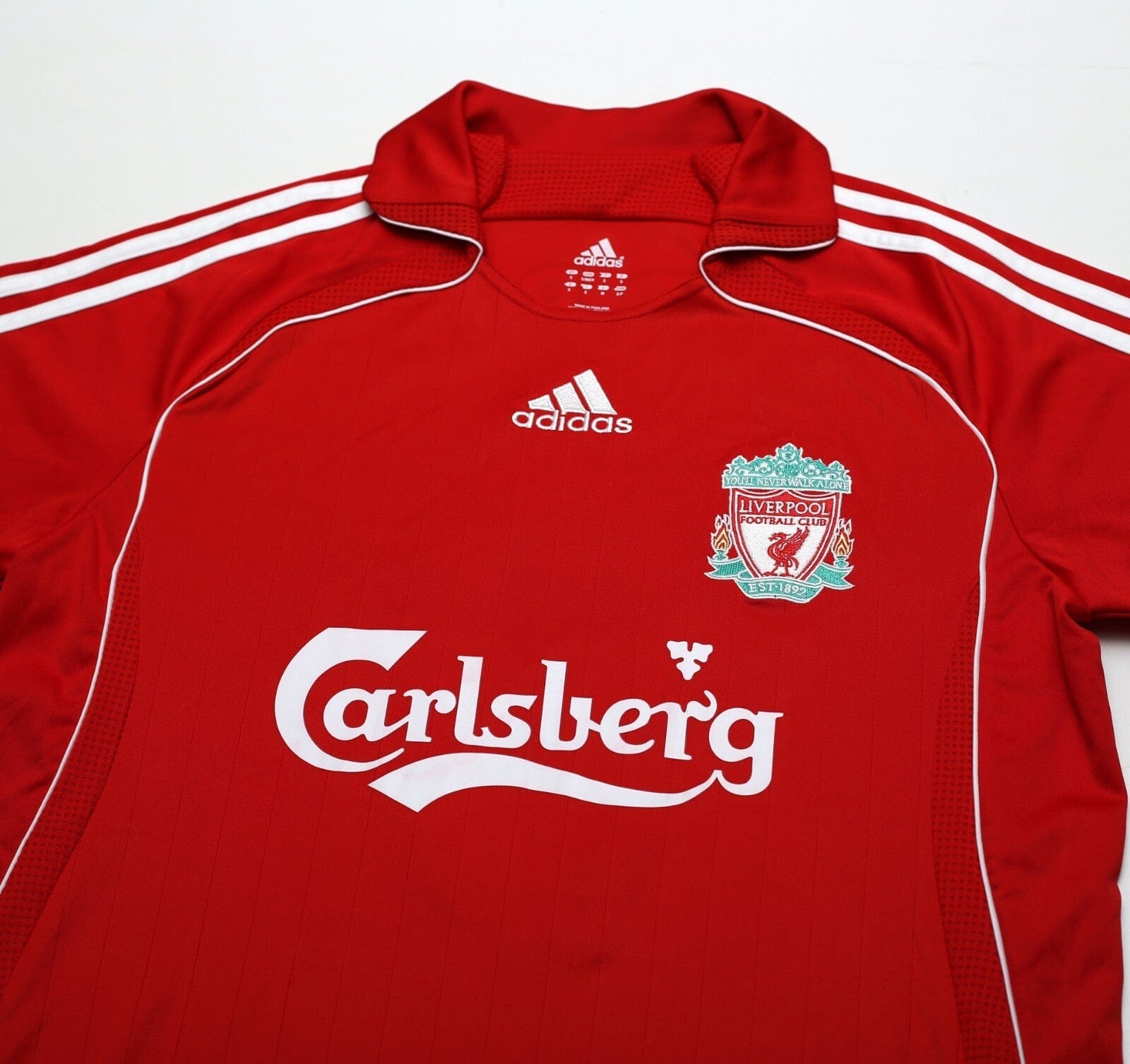2006/08 TORRES #9 Liverpool Vintage adidas Home Football Shirt (S)