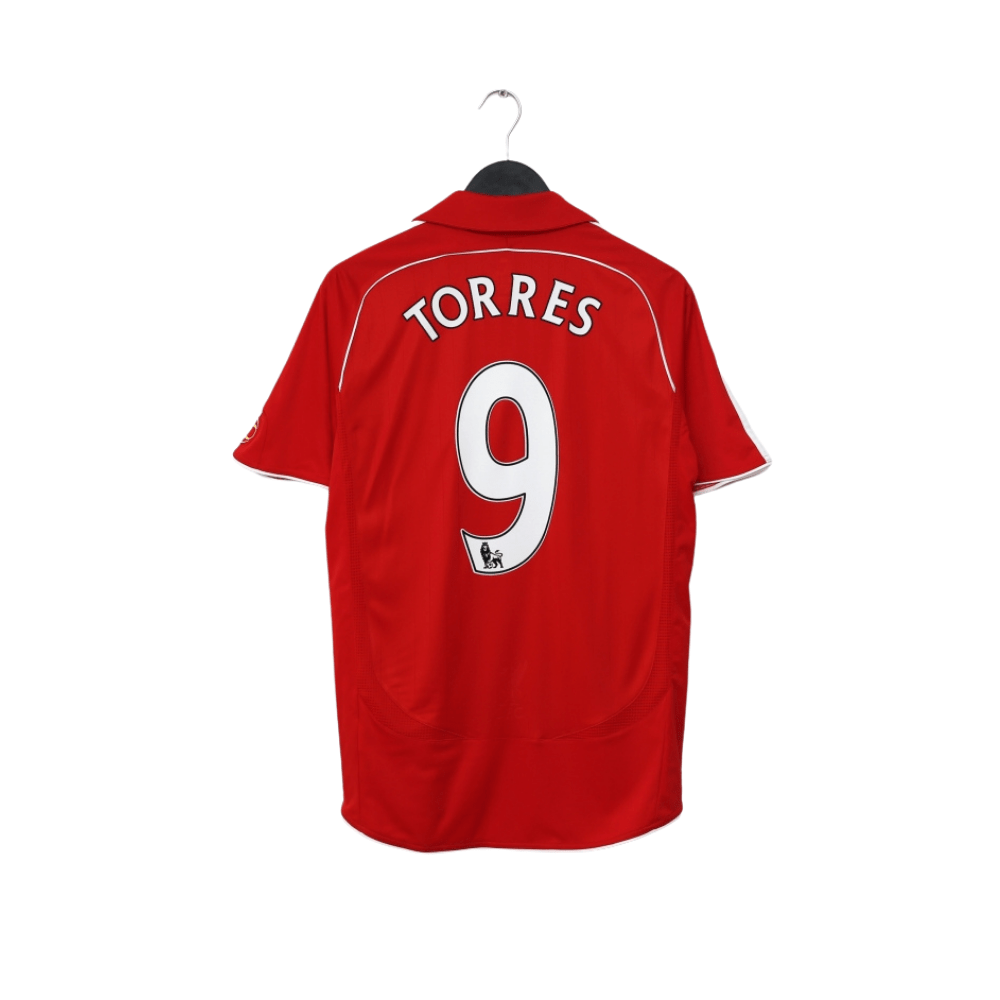 2006/08 TORRES #9 Liverpool Vintage adidas Home Football Shirt (S)
