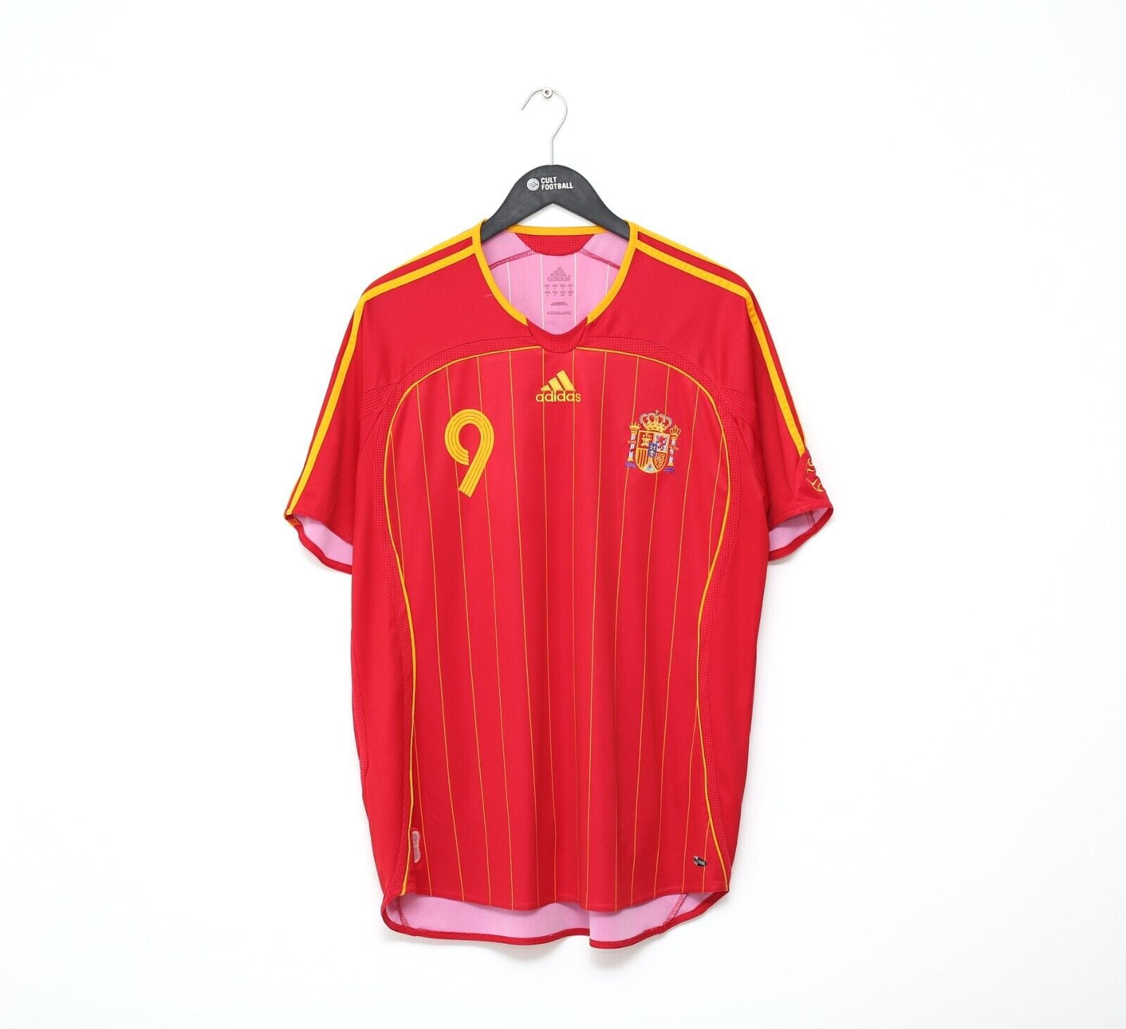 2006/08 TORRES #9 Spain Vintage adidas Home Football Shirt (L