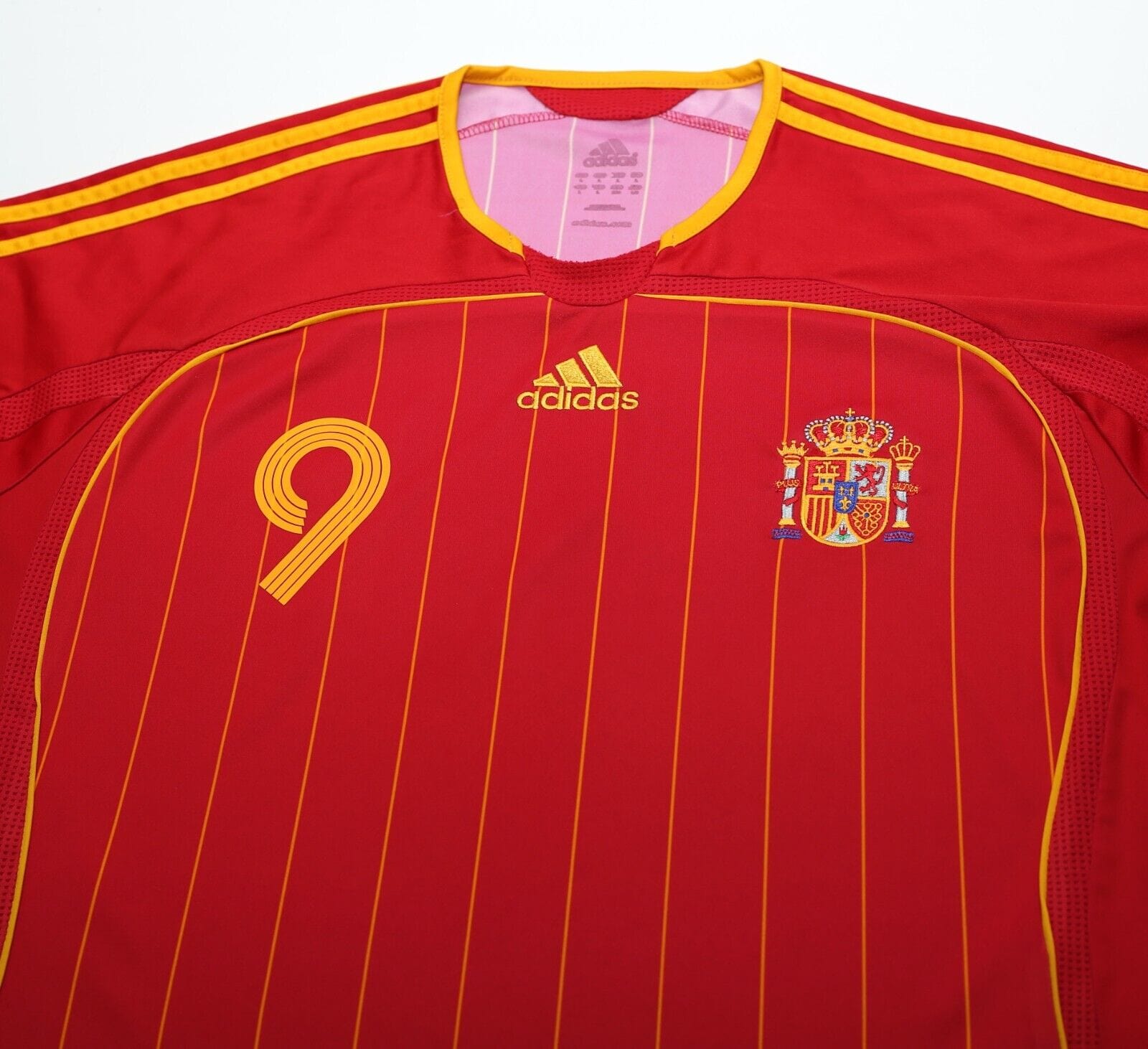 2006/08 TORRES #9 Spain Vintage adidas Home Football Shirt (L) World Cup 2006