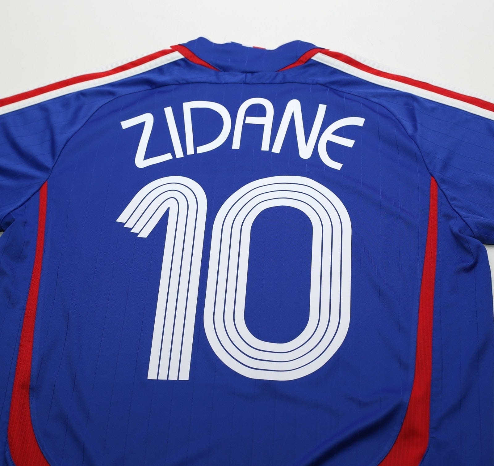 2006/08 ZIDANE #10 France Vintage adidas Home Football Shirt (L) World Cup 2006