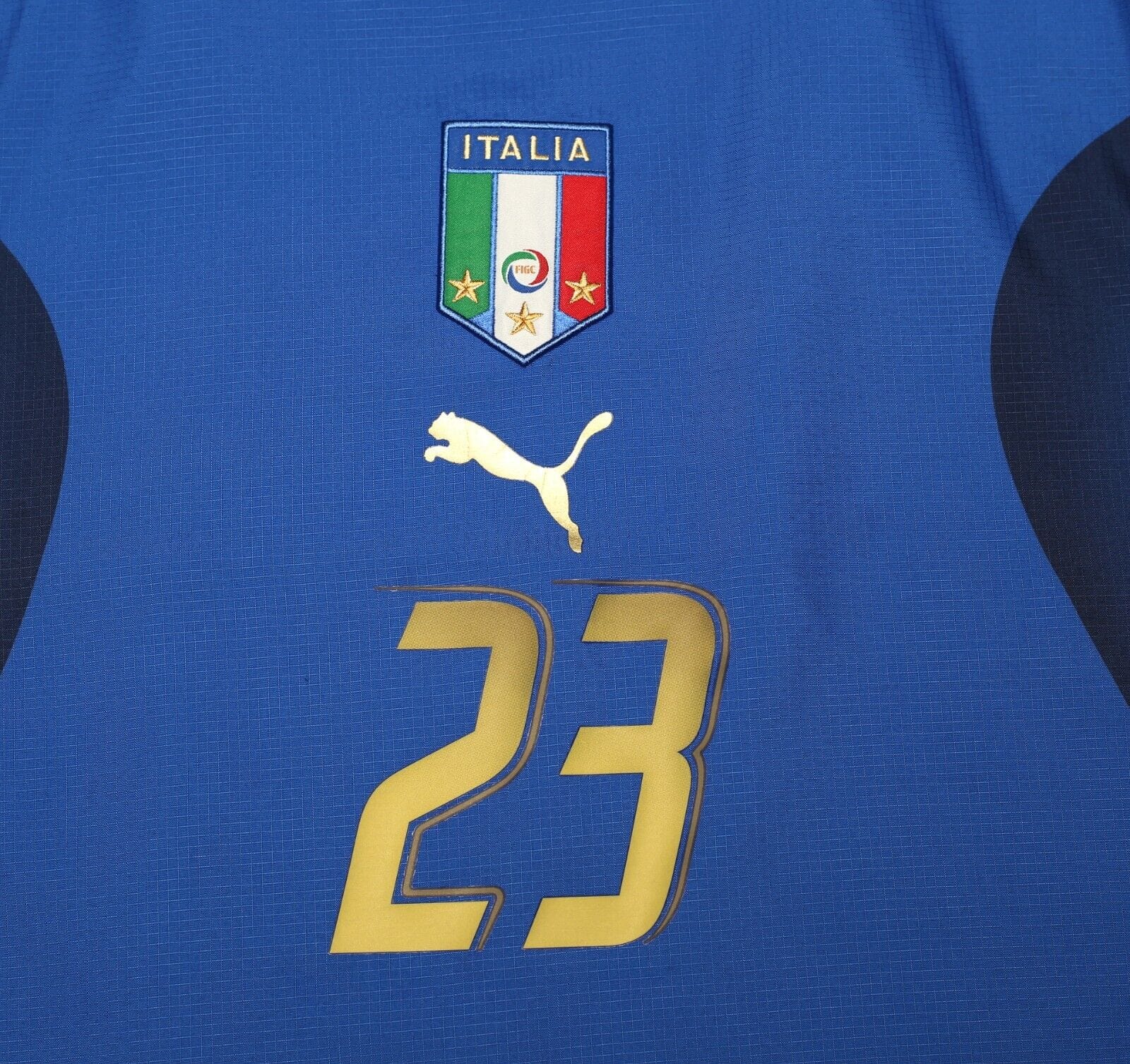 2006 MATERAZZI #23 Italy Vintage PUMA Home Football Shirt (XXL) WC 2006