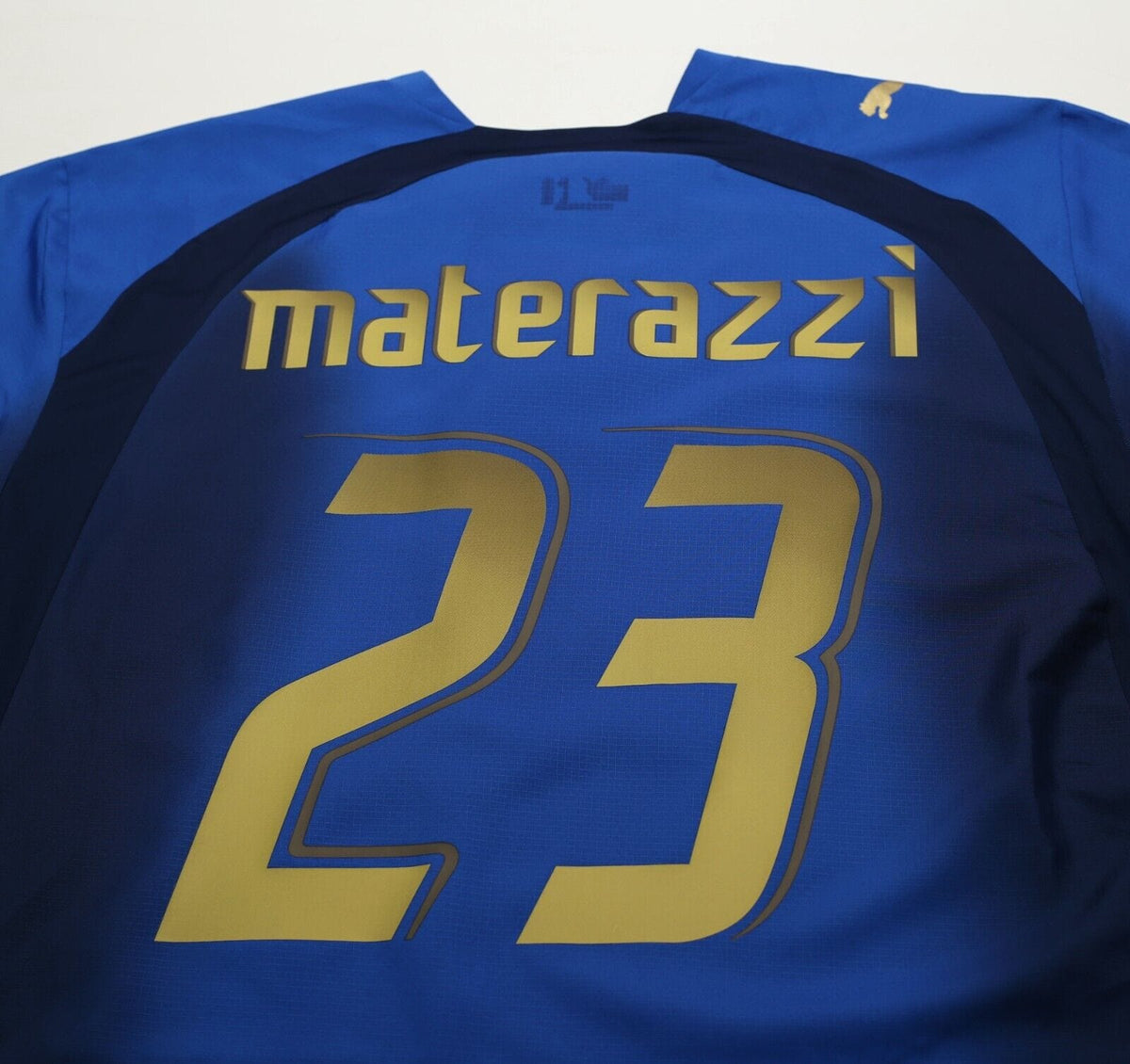 2006 MATERAZZI #23 Italy Vintage PUMA Home Football Shirt (XXL) WC 2006