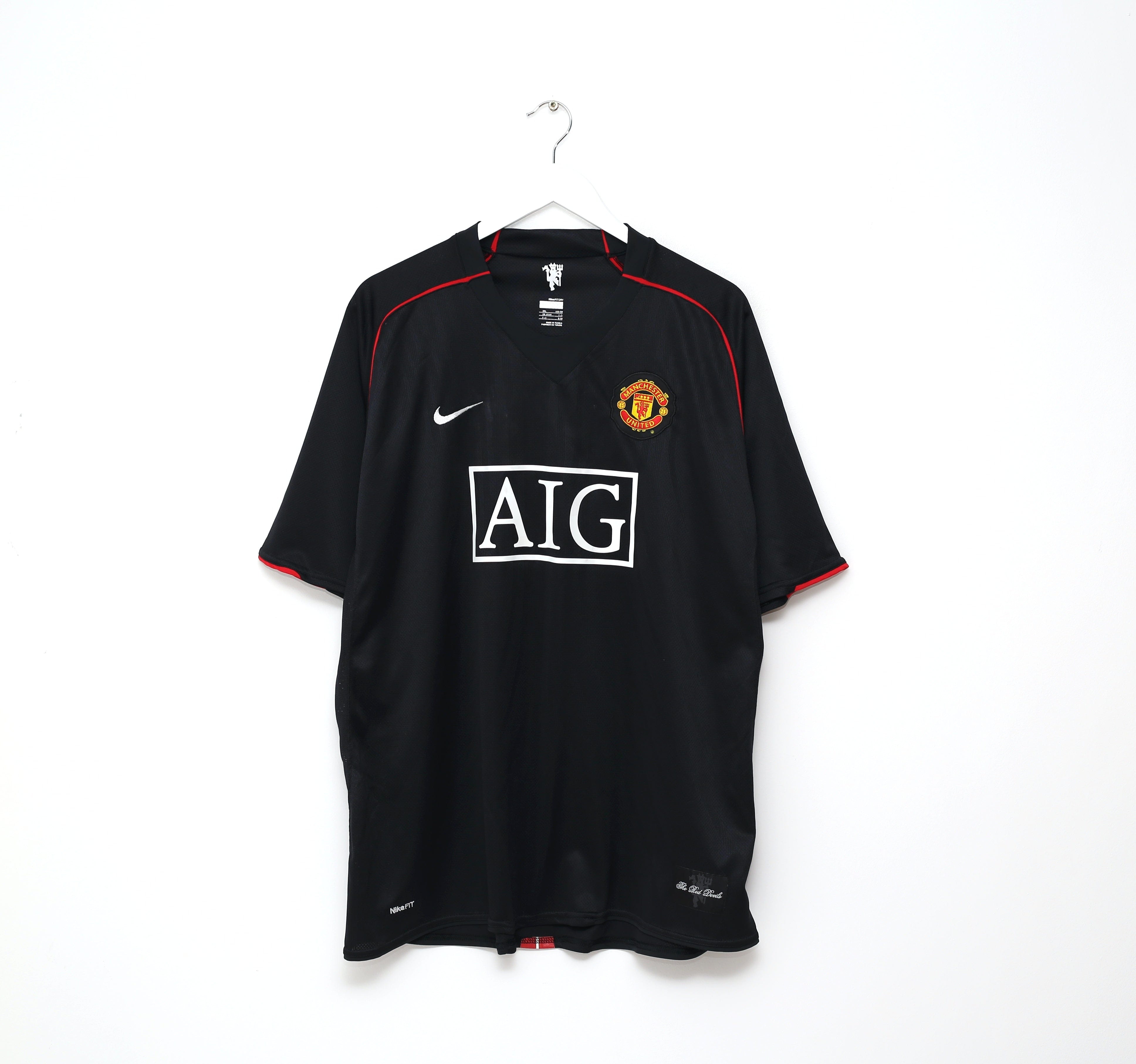 2007 NIKE Jersey set up grey black L 2007-09 Manchester United Nike Player Issue Goalkeeper Shirt *w⁄tags* L |  Vintage Football Shirts