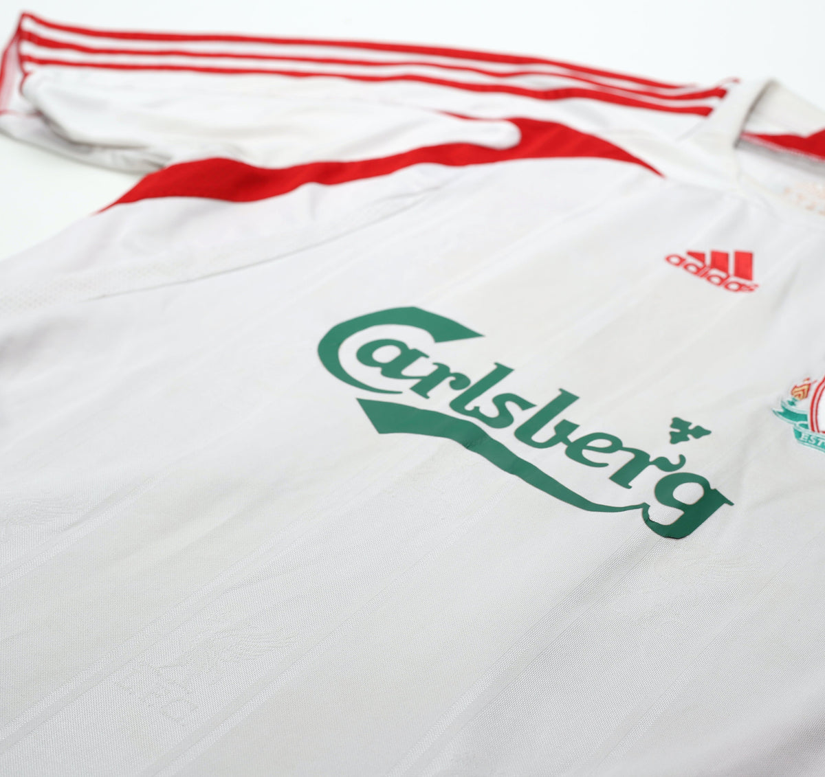 2007/08 ALONSO #14 Liverpool adidas Away Football Shirt (M)