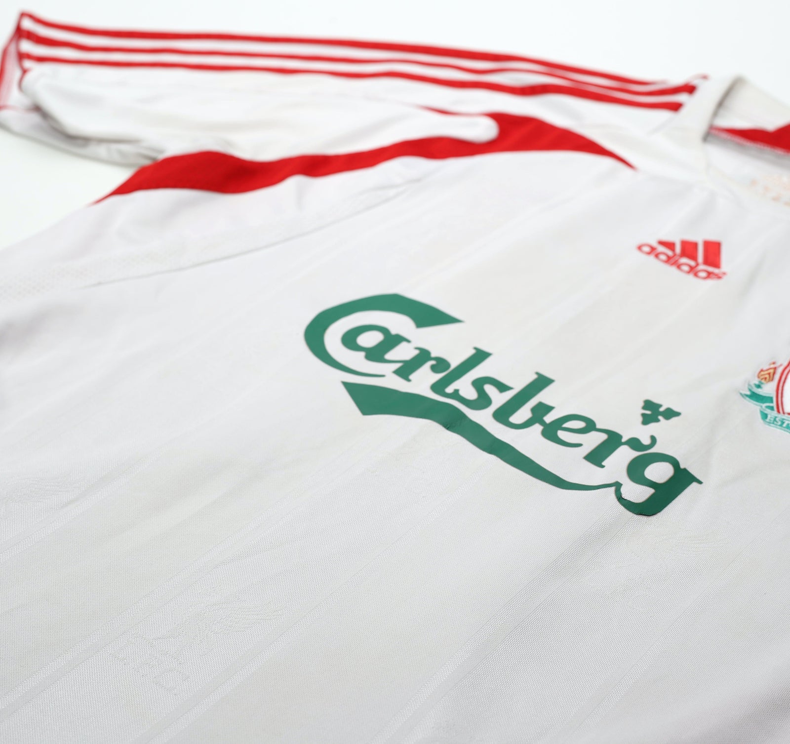 2007/08 ALONSO #14 Liverpool adidas Away Football Shirt (M)