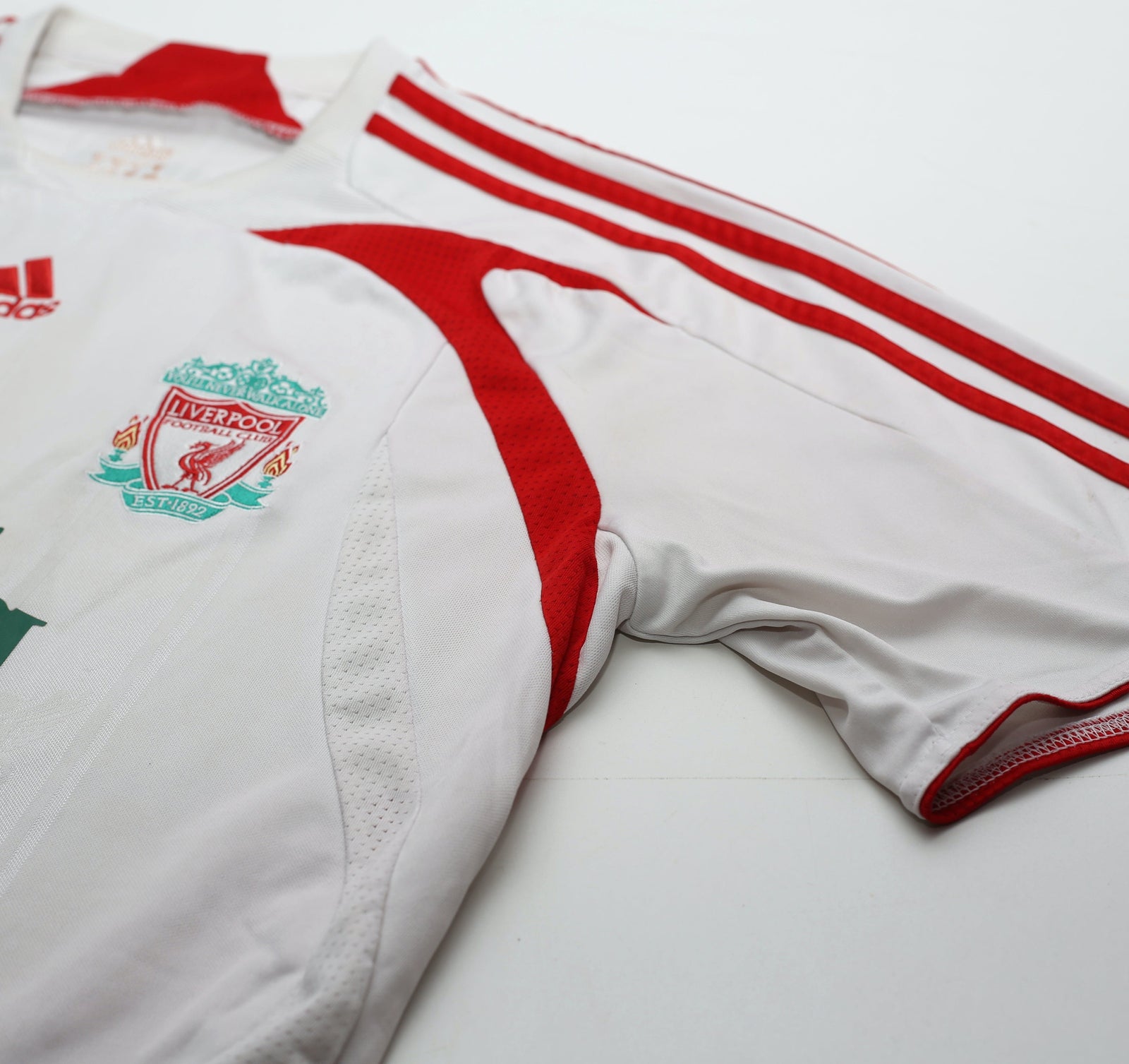 2007/08 ALONSO #14 Liverpool adidas Away Football Shirt (M)