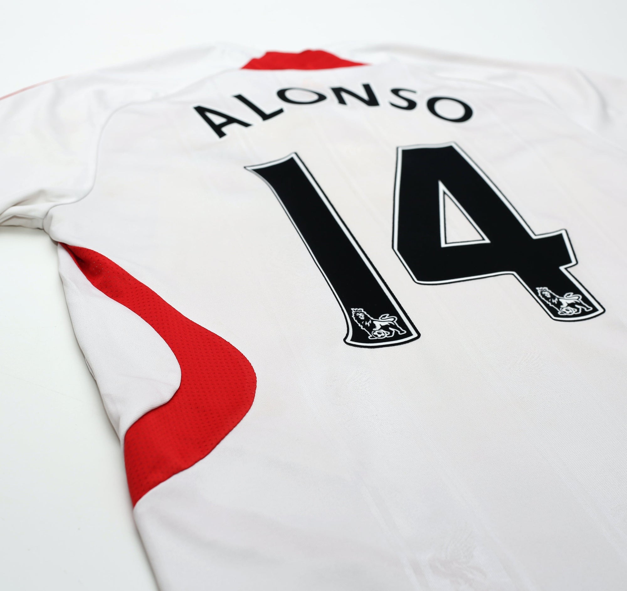 2007/08 ALONSO #14 Liverpool adidas Away Football Shirt (M)
