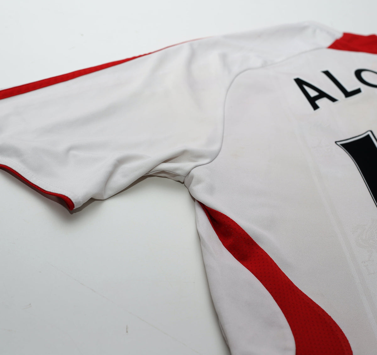 2007/08 ALONSO #14 Liverpool adidas Away Football Shirt (M)