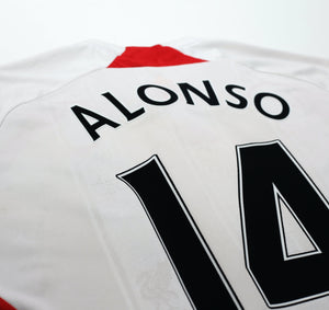 2007/08 ALONSO #14 Liverpool adidas Away Football Shirt (M)