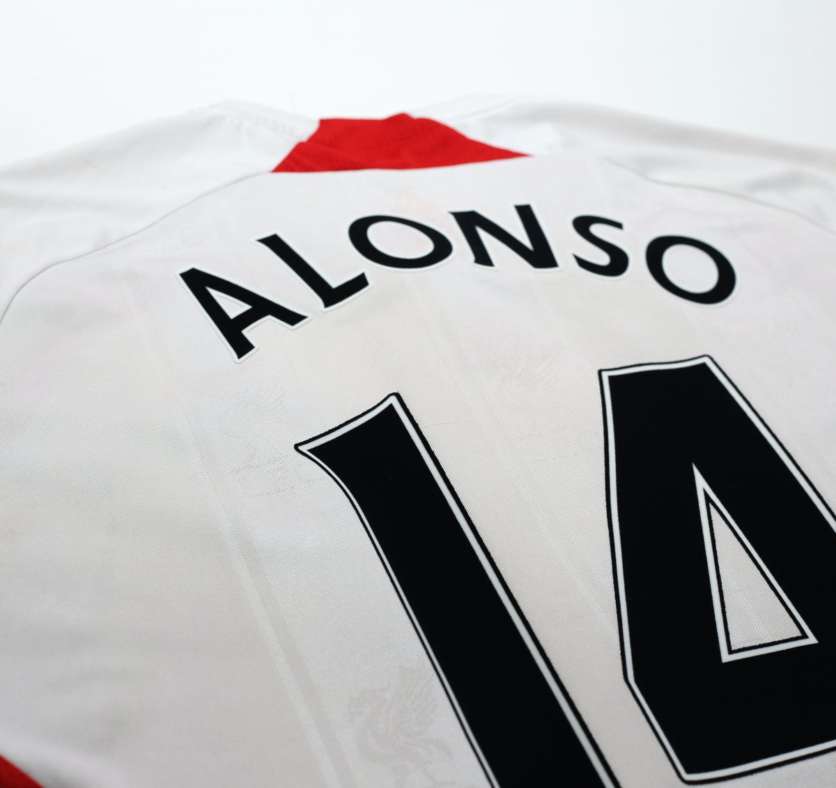2007/08 ALONSO #14 Liverpool adidas Away Football Shirt (M)