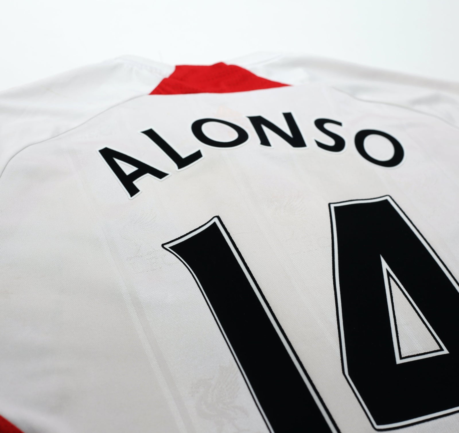 2007/08 ALONSO #14 Liverpool adidas Away Football Shirt (M)