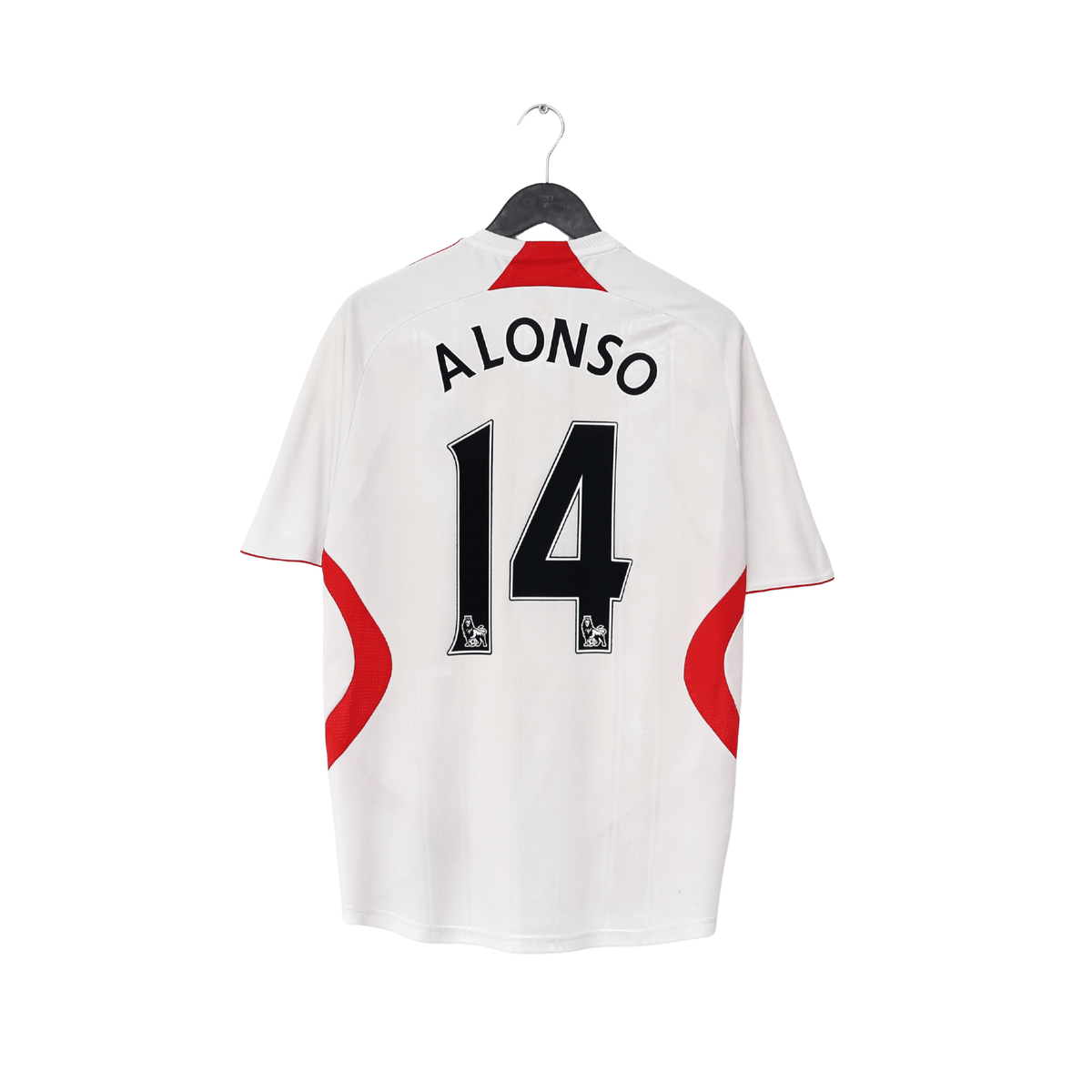 2007/08 ALONSO #14 Liverpool adidas Away Football Shirt (M)