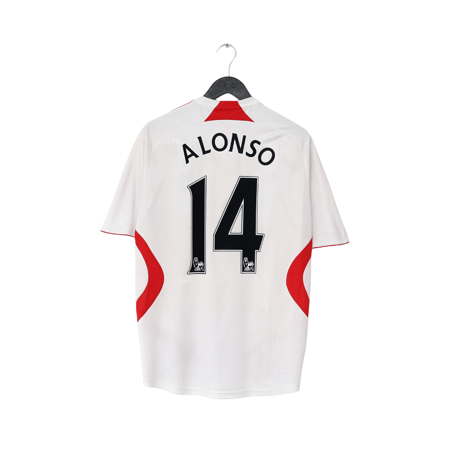 2007/08 ALONSO #14 Liverpool adidas Away Football Shirt (M)