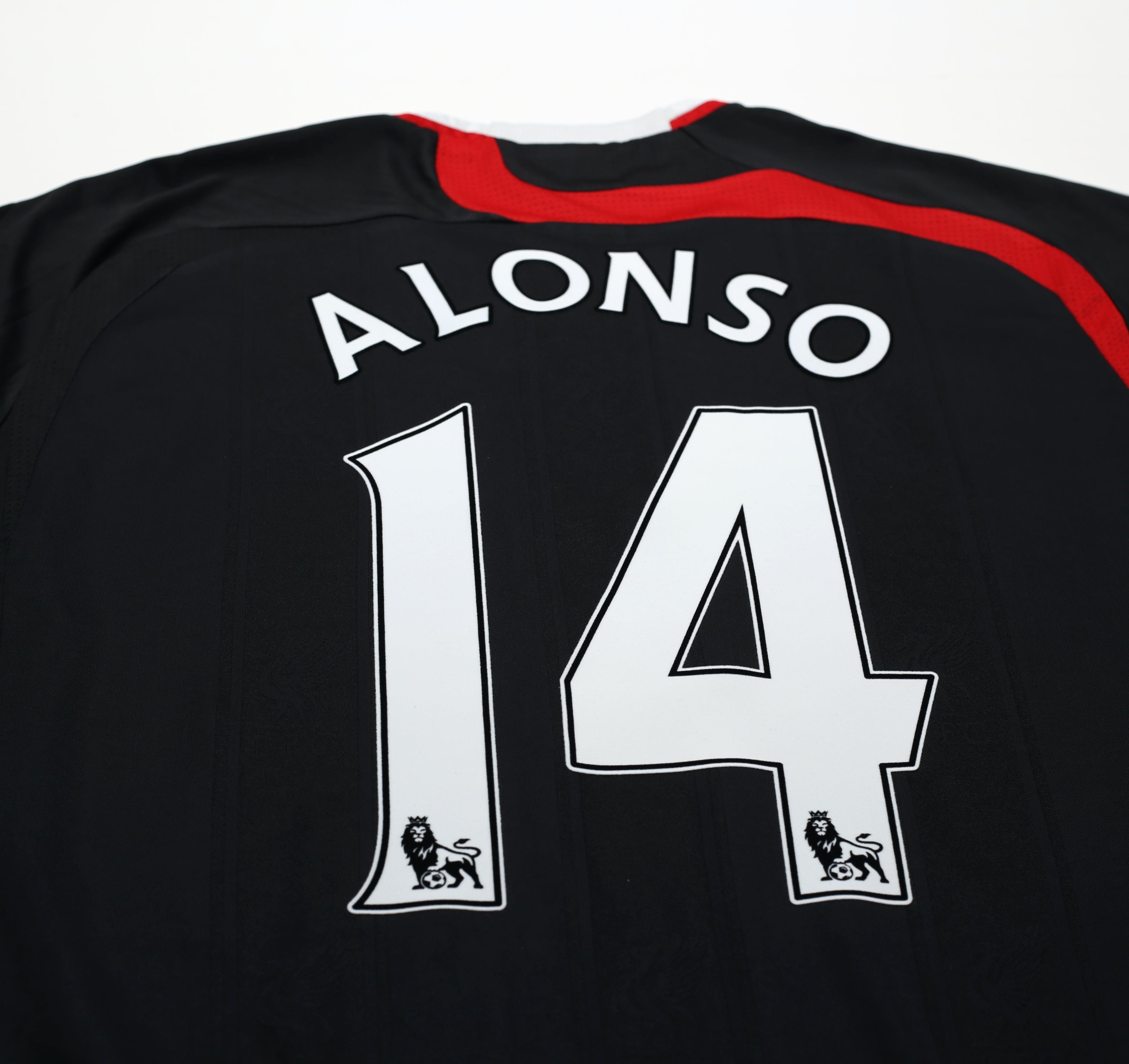 2007/08 ALONSO #14 Liverpool Vintage adidas Third Football Shirt (XL)