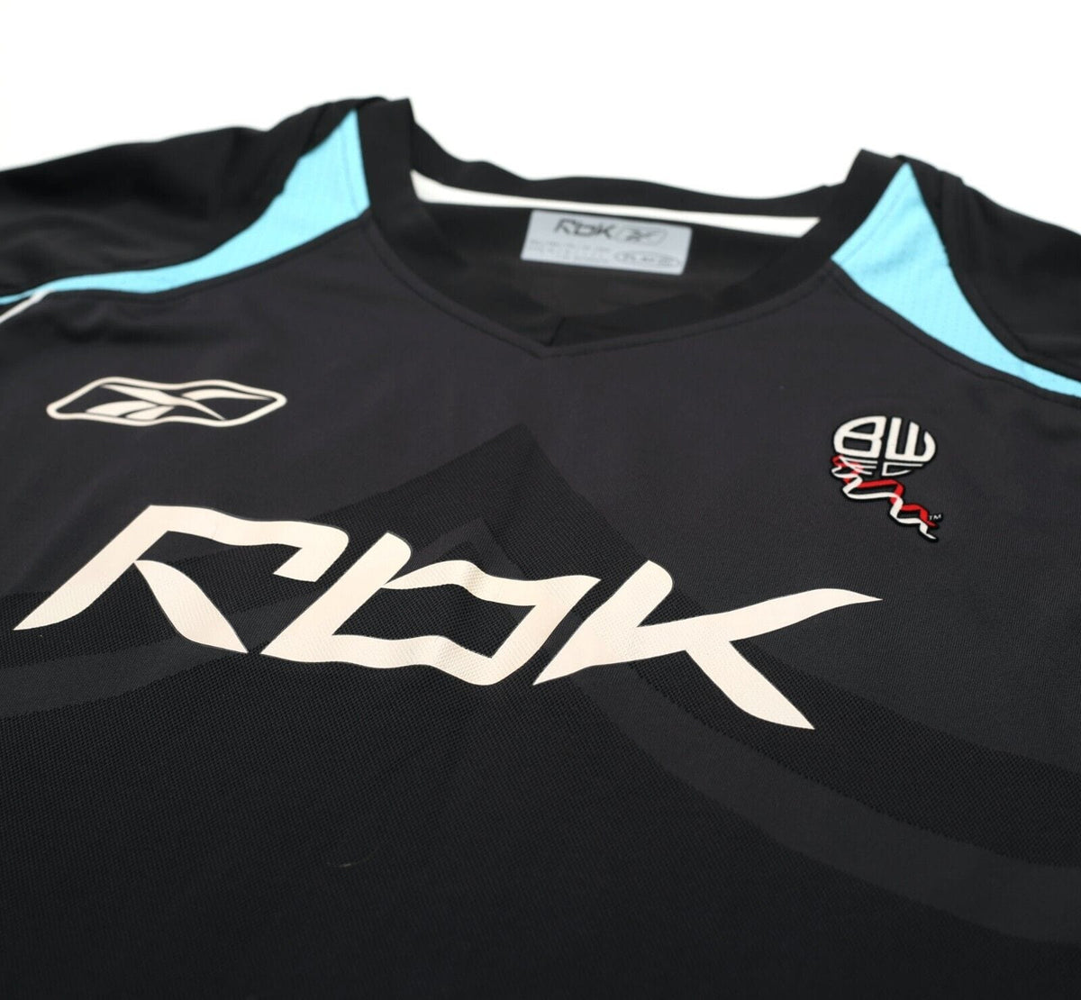 2007/08 ANELKA #39 Bolton Wanderers Vintage Reebok Away Football Shirt (M/L)