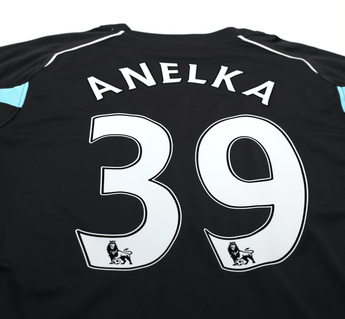 2007/08 ANELKA #39 Bolton Wanderers Vintage Reebok Away Football Shirt (M/L)