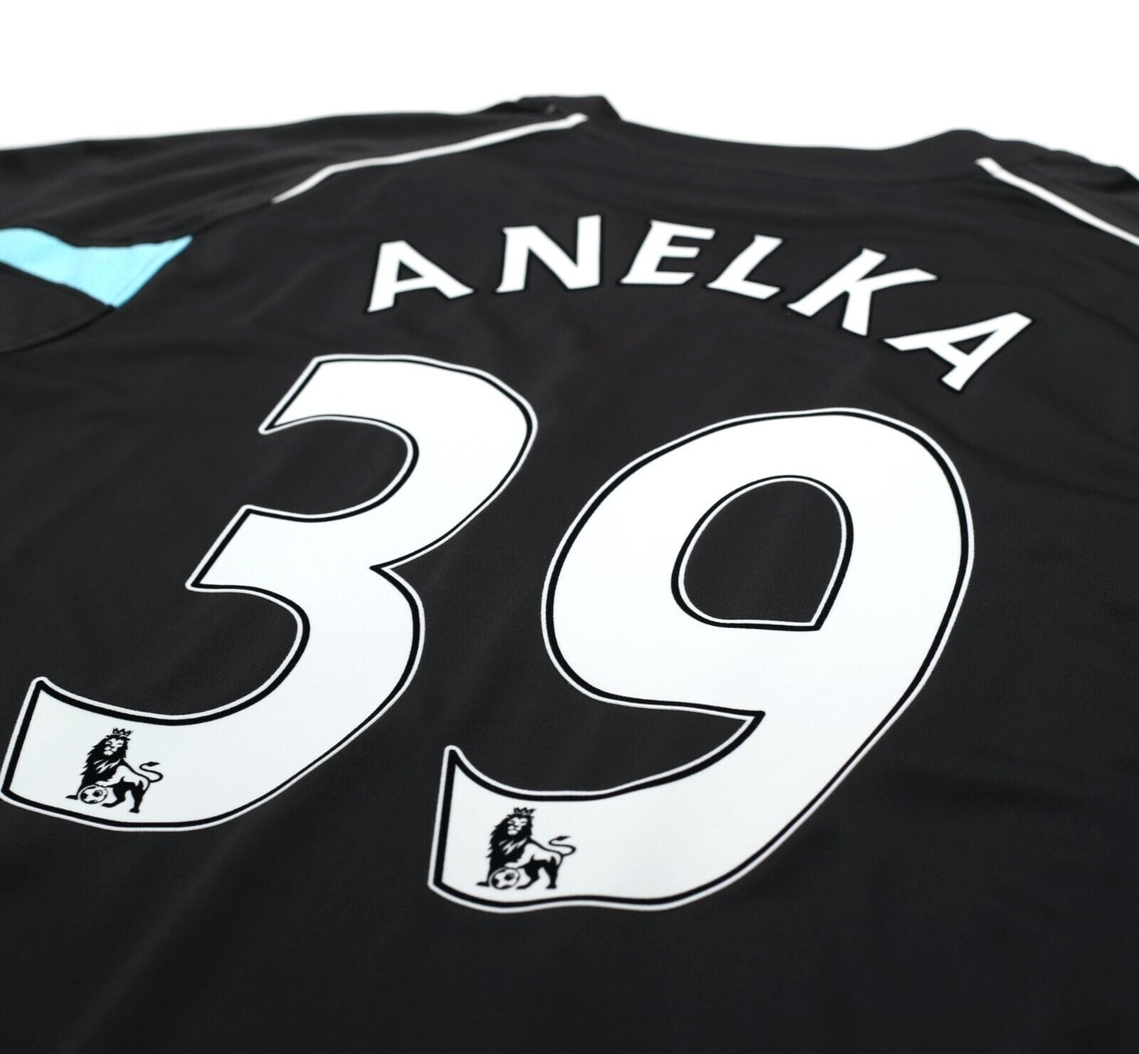 2007/08 ANELKA #39 Bolton Wanderers Vintage Reebok Away Football Shirt (M/L)